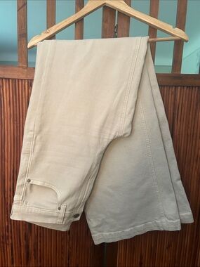 GAP High Rise Stride Pants - Cream